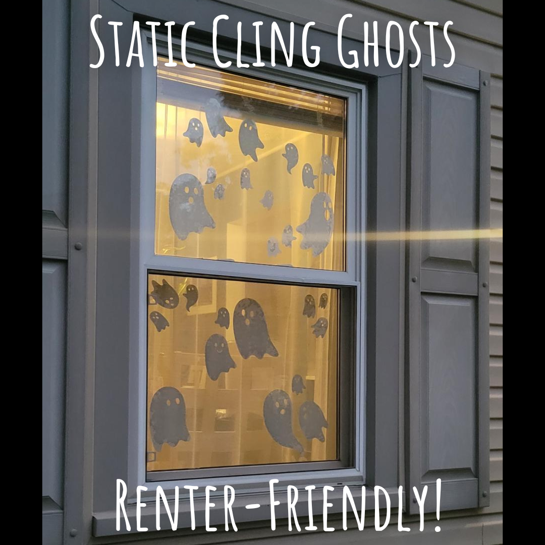 Ghosts Static Cling Set - Renter Friendly! No Adhesive!