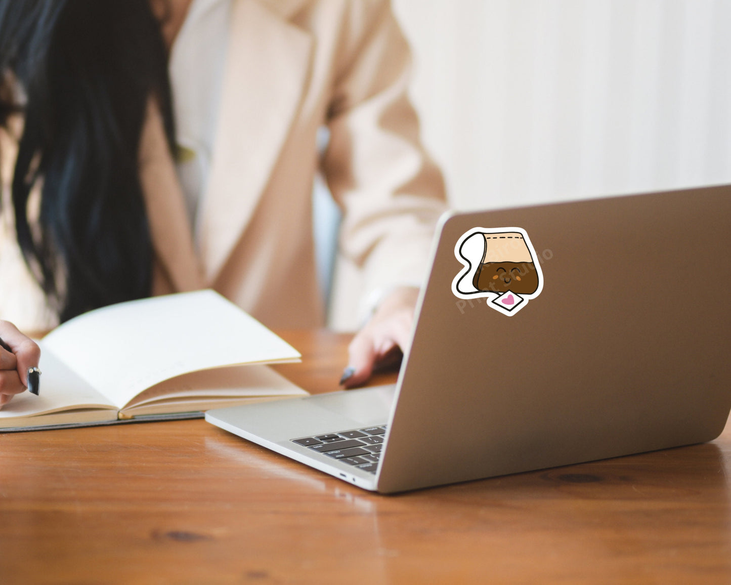 Adorable Happy Tea Sticker