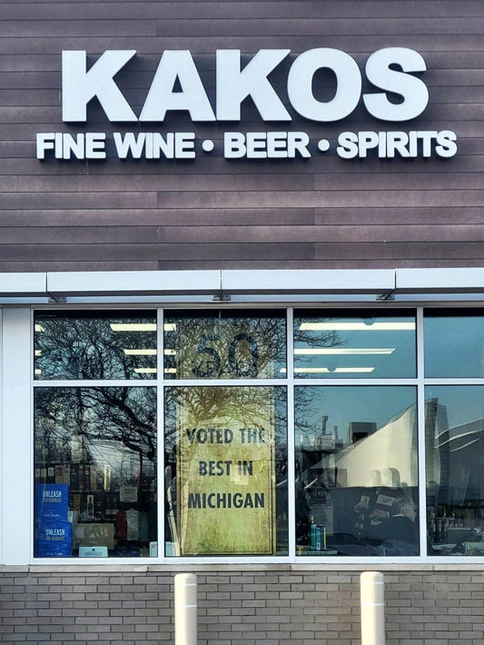Custom Signage for Kakos Fine Wine, Beer, & Spirits February 2023