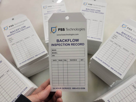 Custom No 8 Inspection Tags for Security Company