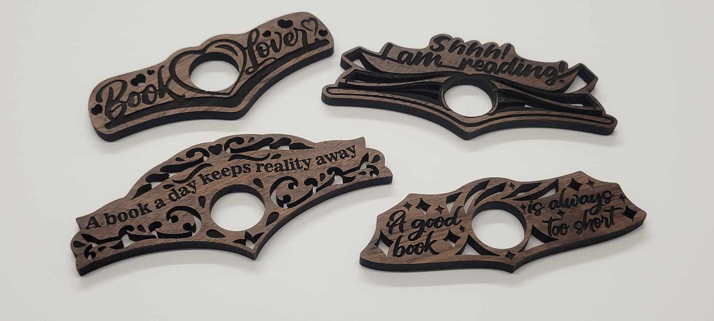 Laser Cut Wood Book Holder