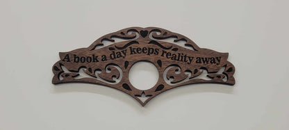 Laser Cut Wood Book Holder