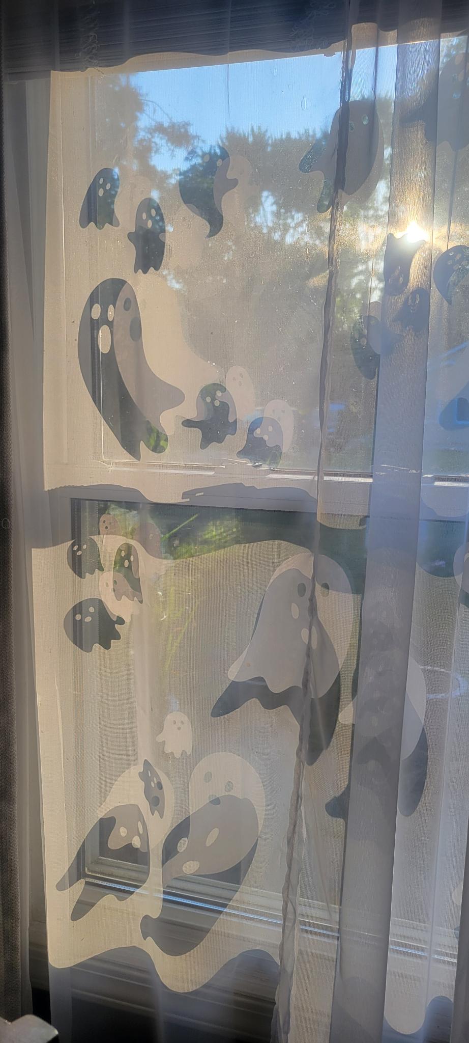 Ghosts Static Cling Set - Renter Friendly! No Adhesive!