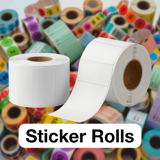 White Vinyl Roll Stickers