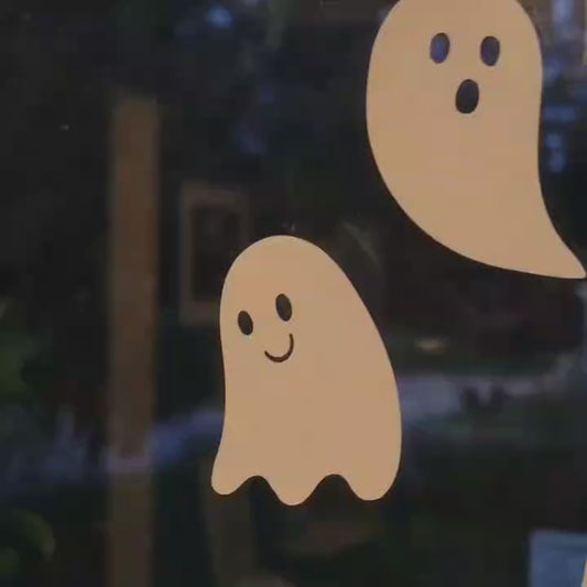 Ghosts Static Cling Set - Renter Friendly! No Adhesive!