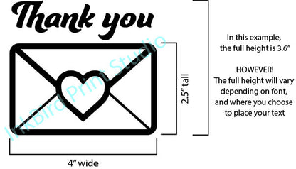 Thank You Decal for Inside Mailbox