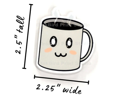 Adorable Coffee Cup Sticker