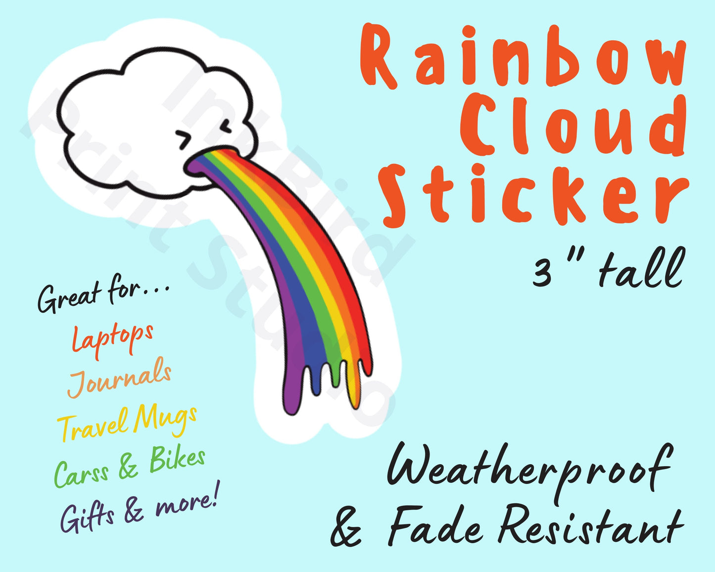 Rainbow Cloud Sticker